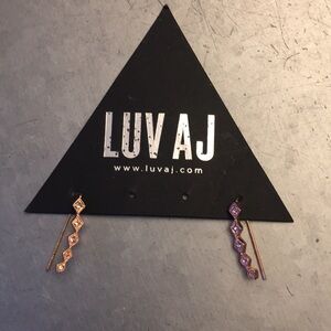 LUV AJ rose gold earrings